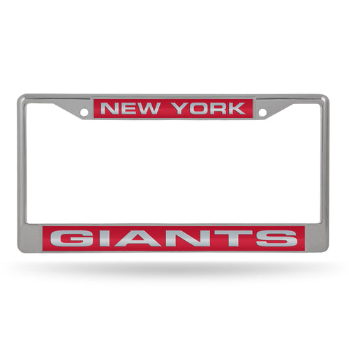 New York Giants Laser Chrome License Plate Frame 