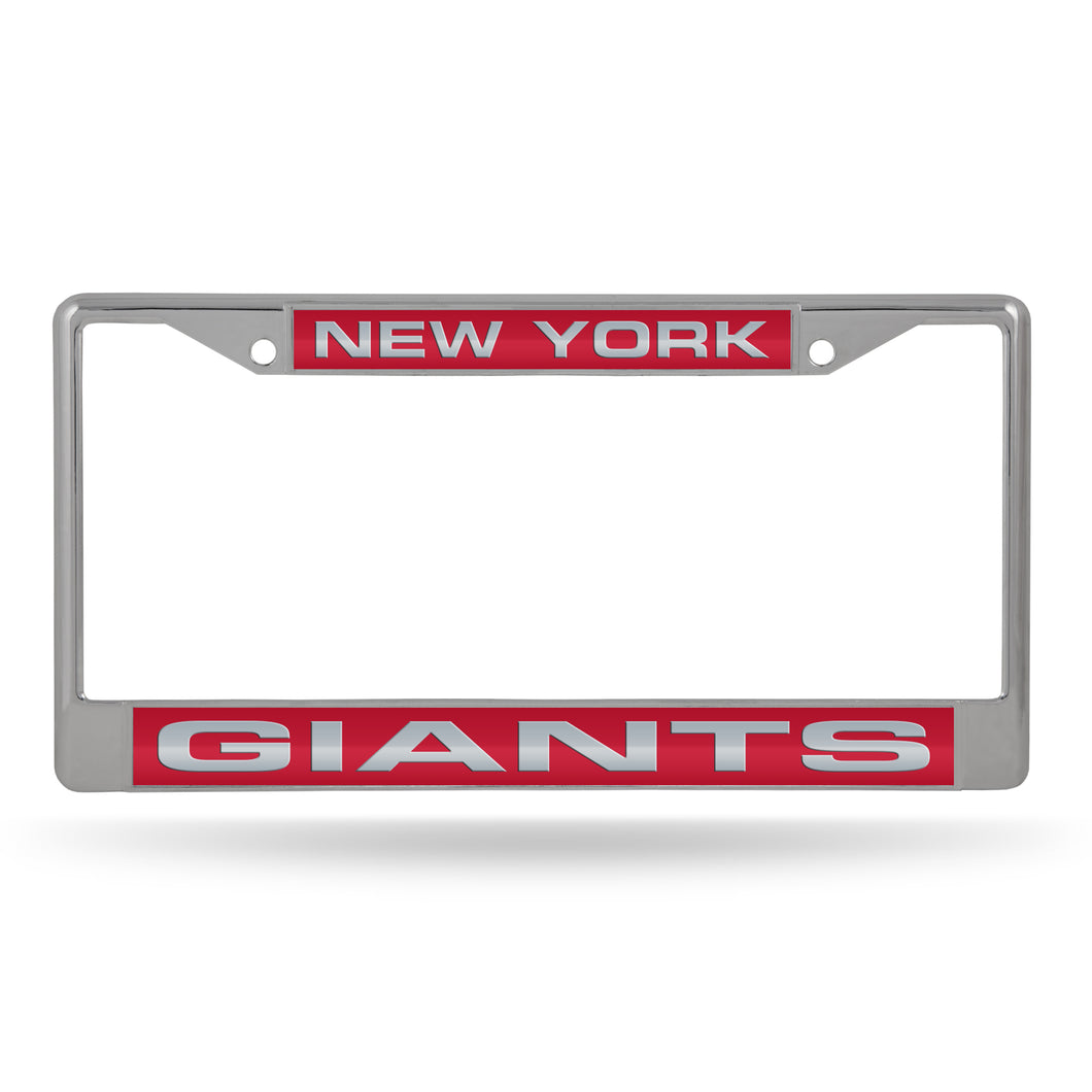 New York Giants Laser Chrome License Plate Frame 