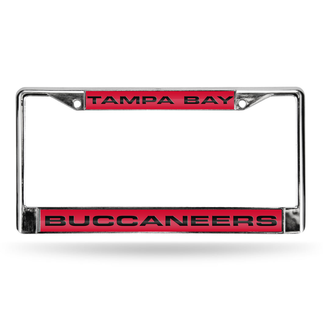 Tampa Bay Buccaneers Laser Chrome License Plate Frame 