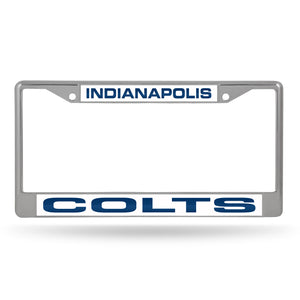Indianapolis Colts Laser Chrome License Plate Frame 