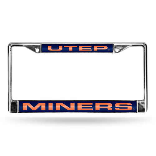 UTEP Miners Laser License Plate Frame