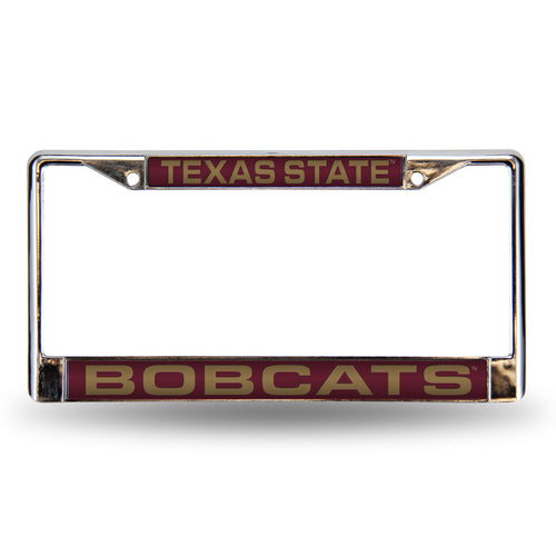 Texas State Bobcats Laser License Plate Frame
