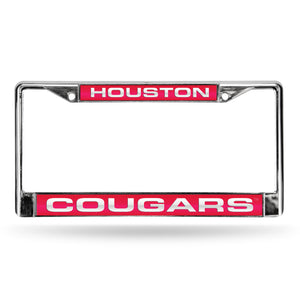 Houston Cougars Laser License Plate Frame