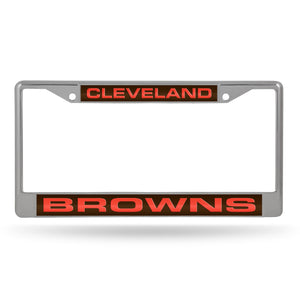 Cleveland Browns Laser Chrome License Plate Frame 