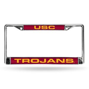 USC Trojans Laser License Plate Frame