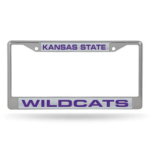 Kansas State Wildcats Laser Chrome License Plate Frame