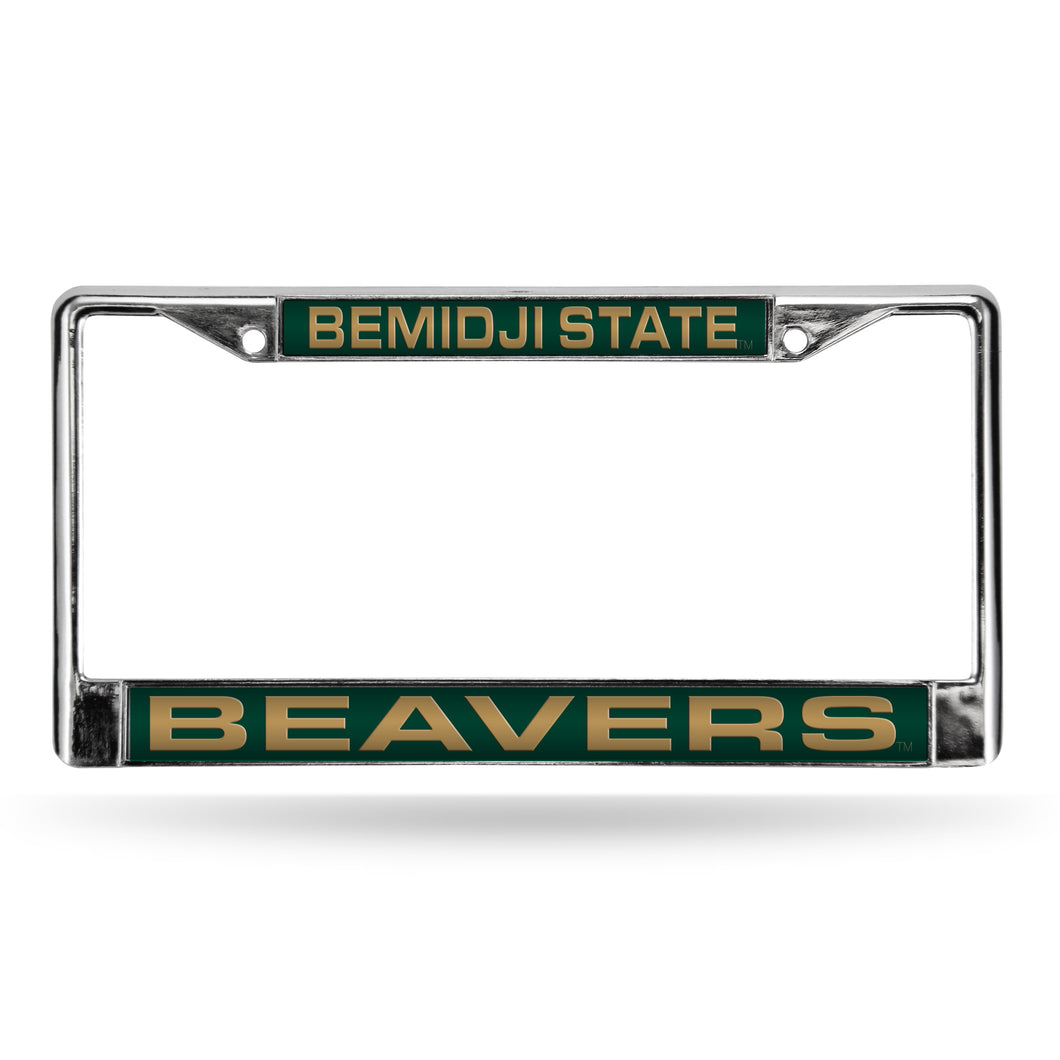 Bemidji State Beavers Laser Chrome License Plate Frame