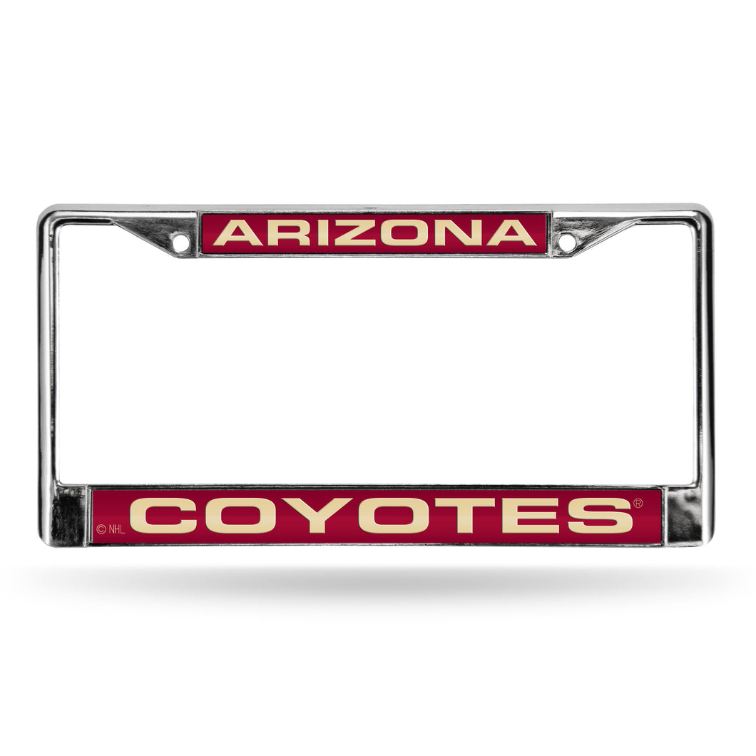 Arizona Coyotes Laser Chrome License Plate Frame