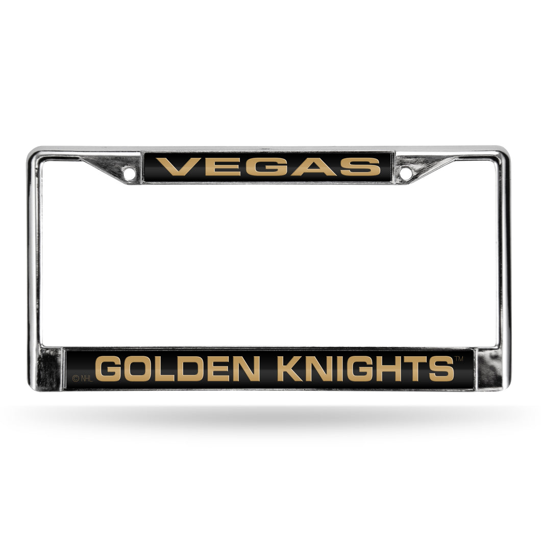 Las Vegas Golden Knights Laser Chrome License Plate Frame