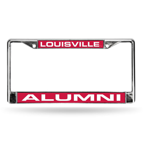 Louisville Cardinals Alumni Red Laser Chrome License Plate Frame
