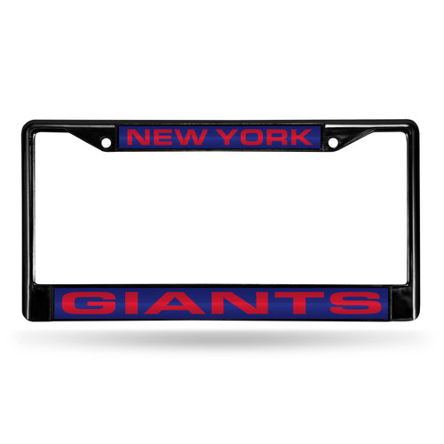New York Giants Black Chrome License Plate Frame