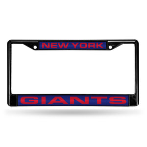 New York Giants Black Chrome License Plate Frame