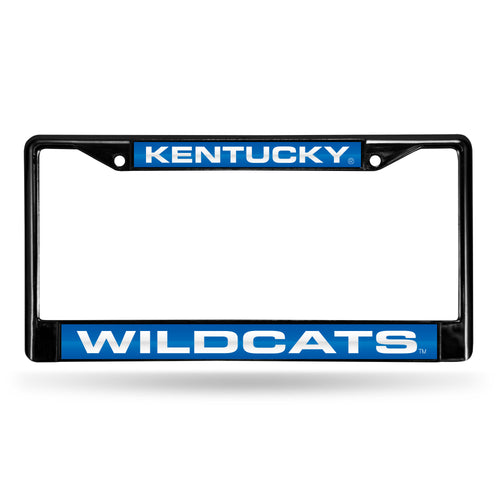 Kentucky Wildcats Black Laser Chrome License Plate Frame