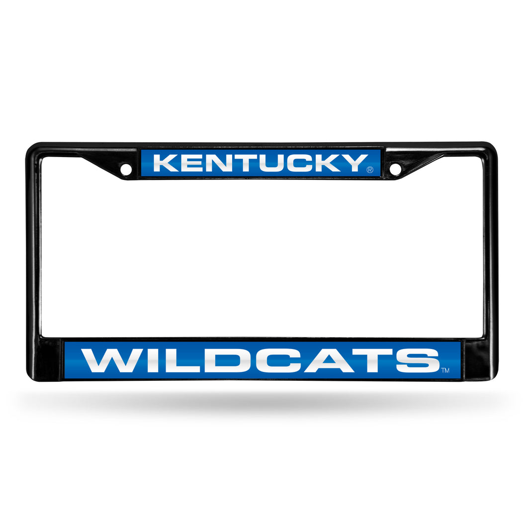 Kentucky Wildcats Black Laser Chrome License Plate Frame