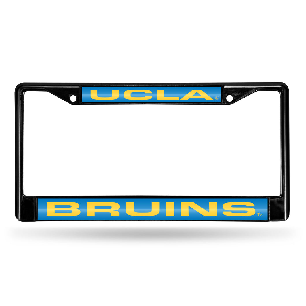 UCLA Bruins Black Laser Chrome License Plate Frame