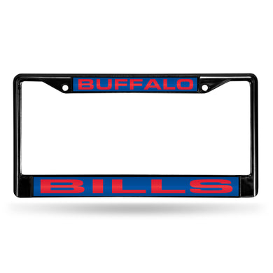 Buffalo Bills Black Laser Chrome License Plate Frame 