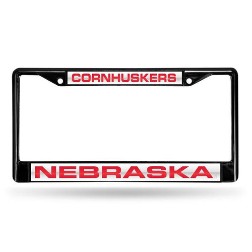 Nebraska Cornhuskers Laser Chrome License Plate Frame