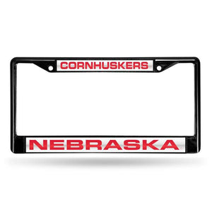 Nebraska Cornhuskers Laser Chrome License Plate Frame