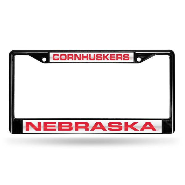 Nebraska Cornhuskers Laser Chrome License Plate Frame