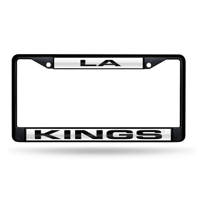 Los Angeles Kings Black Laser Chrome License Plate Frame