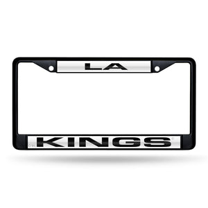 Los Angeles Kings Black Laser Chrome License Plate Frame