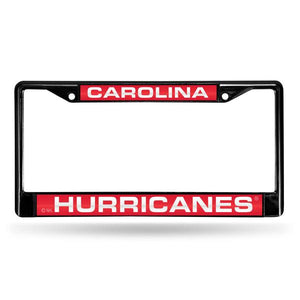 Carolina Hurricanes Black Laser Chrome License Plate Frame