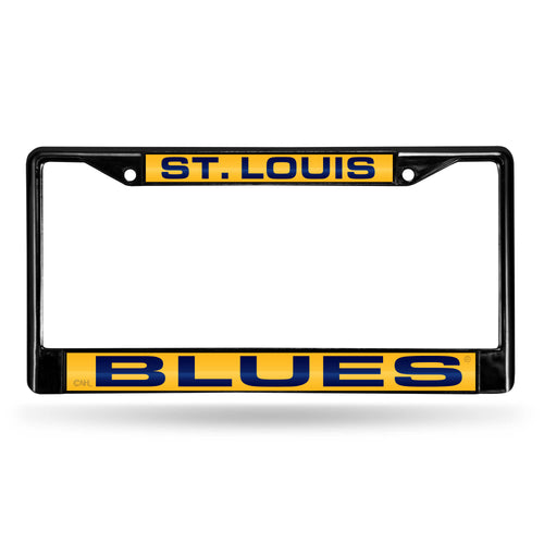 St. Louis Blues Laser Chrome License Plate Frame