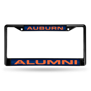Auburn Tigers Black Alumni Laser License Plate Frame