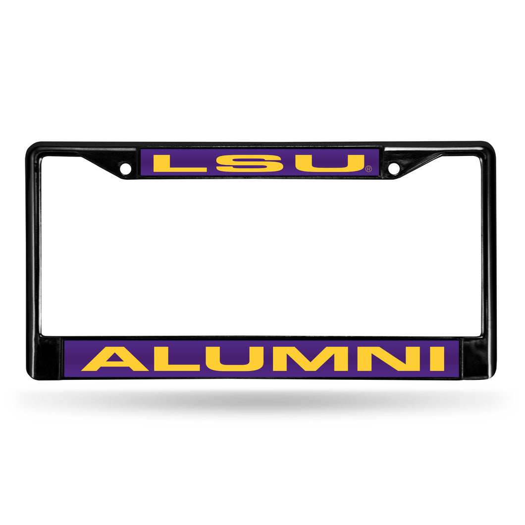 LSU Tigers Black Alumni Laser License Plate Frame