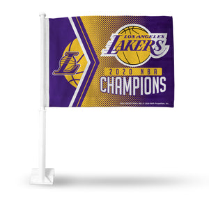Los Angeles Lakers 2020 NBA Champs Car Flag