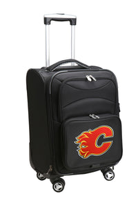 Calgary Flames Luggage Carry-On 21in Spinner Softside Nylon