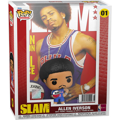 Allen Iverson Philadelphia 76ers Funko NBA SLAM Pop! Cover Figure with Case