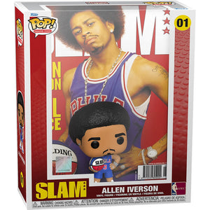 Allen Iverson Philadelphia 76ers Funko NBA SLAM Pop! Cover Figure with Case