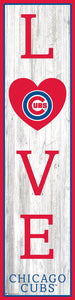 Chicago Cubs Love Door Leaner  12"x48"
