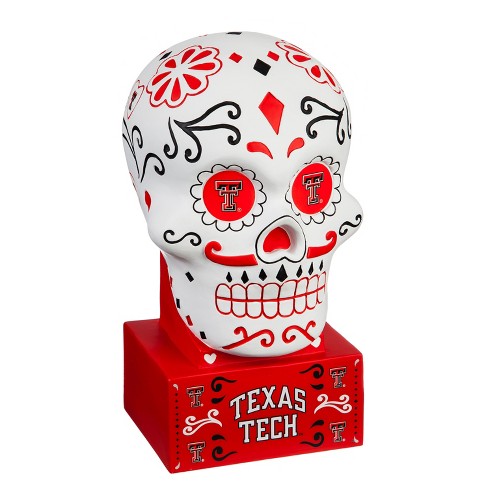 Texas Tech Red Raiders Sugar Skull Statue