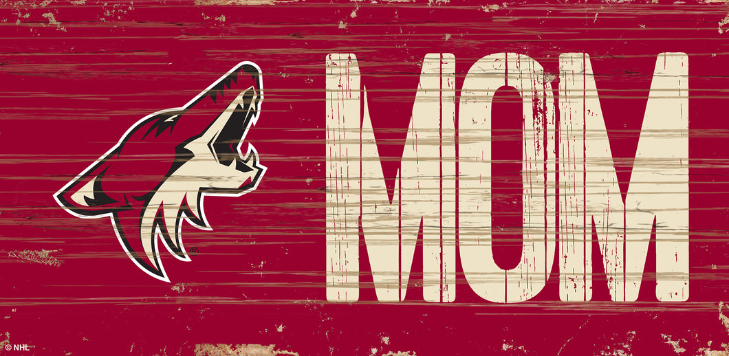 Arizona Coyotes MOM Wood Sign - 6