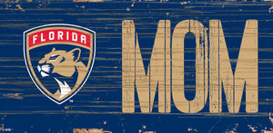 Florida Panthers MOM Wood Sign - 6"x12"