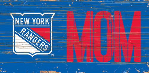 New York Rangers MOM Wood Sign - 6