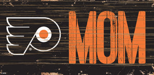 Philadelphia Flyers MOM Wood Sign - 6"x12"