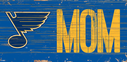 St. Louis Blues MOM Wood Sign - 6