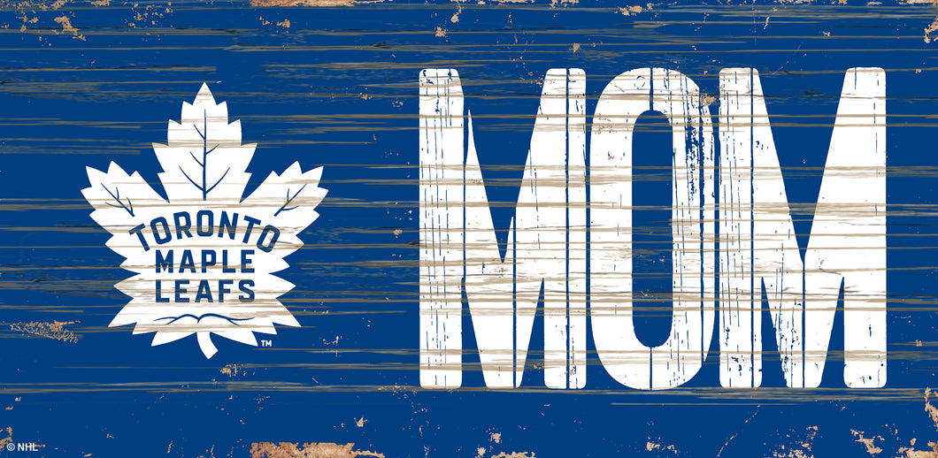Toronto Maple Leafs MOM Wood Sign - 6