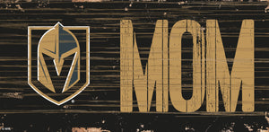 Vegas Golden Knights MOM Wood Sign - 6"x12"