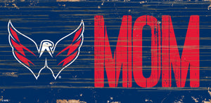 Washington Capitals MOM Wood Sign - 6"x12"