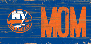 New York Islanders MOM Wood Sign - 6"x12"