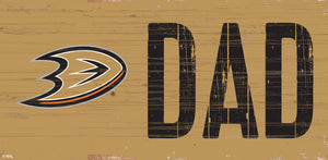 Anaheim Ducks DAD Wood Sign - 6"x12"