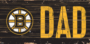 Boston Bruins DAD Wood Sign - 6"x12"