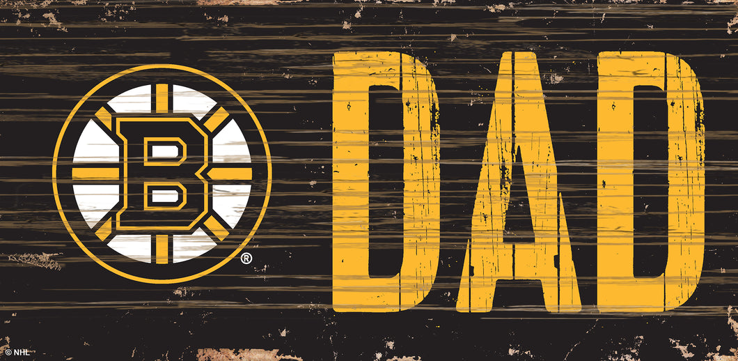 Boston Bruins DAD Wood Sign - 6