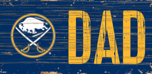 Buffalo Sabres DAD Wood Sign - 6"x12"