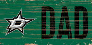 Dallas Stars DAD Wood Sign - 6"x12"