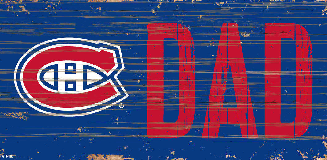 Montreal Canadiens DAD Wood Sign - 6